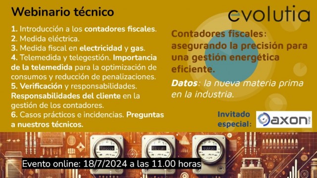 Webinario: la importancia de los contadores fiscales para una gestión energética precisa