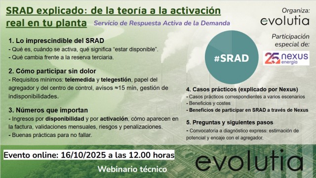 SRAD explicado: de la teoría a la activación real en tu planta